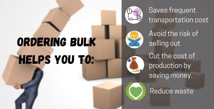 Benefits of excess ordering inventory in bulk