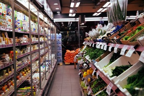 Shop selling groceries